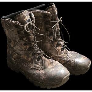 Wolverine Tall Hiker Camo Boots Waterproof Adult Men's Size 12M Hunting Lace-Up